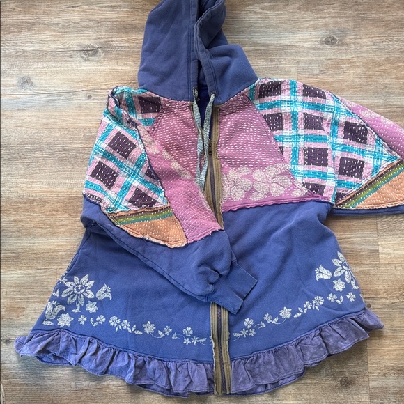 Free People Patchwork Hoodie/Tunic - Picture 3 of 7
